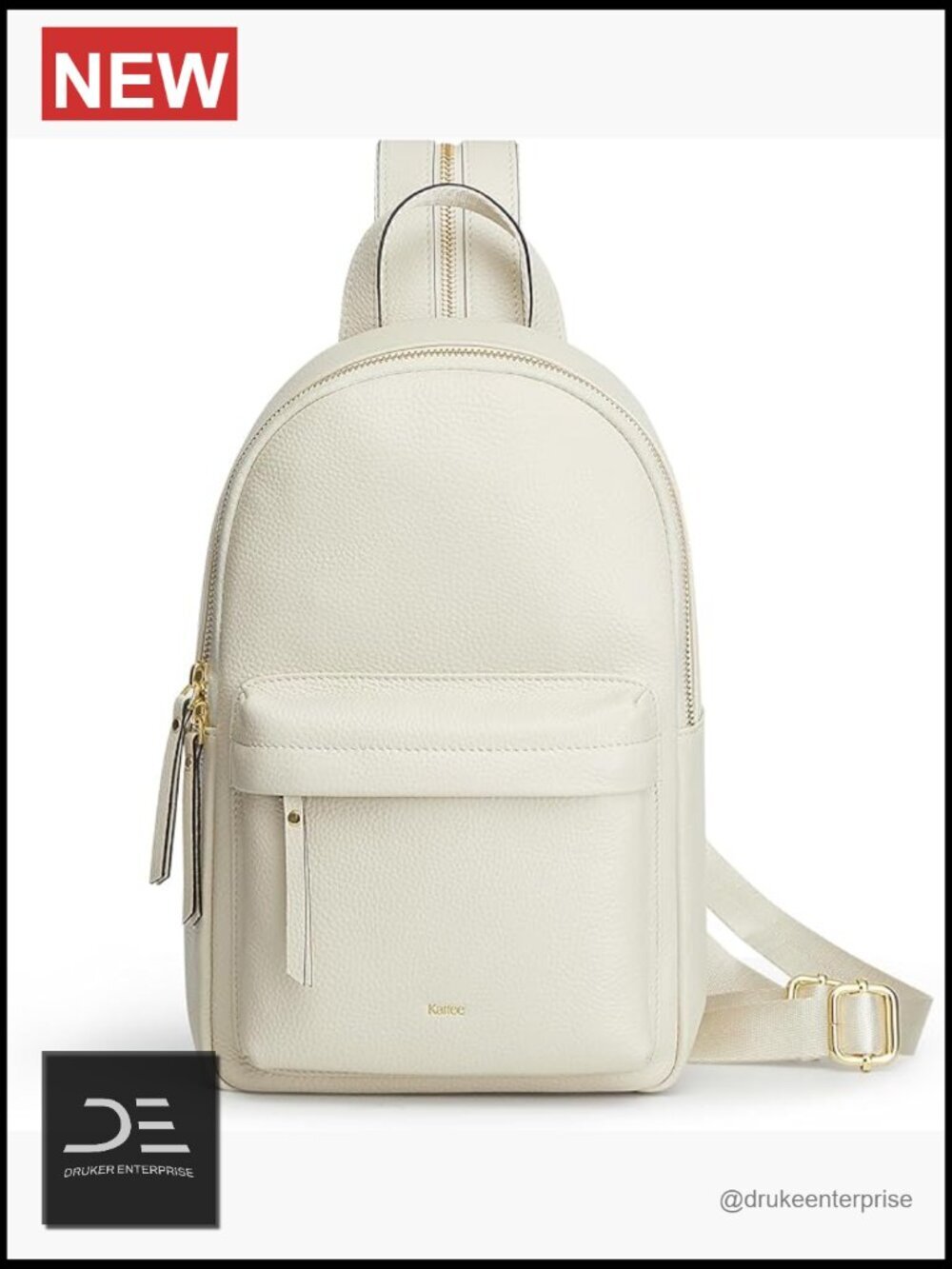 Leather Crossbody Sling Bag RFID Blocking Travel